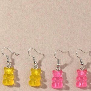Gummy Bear Multi-coloured Drop Earrings